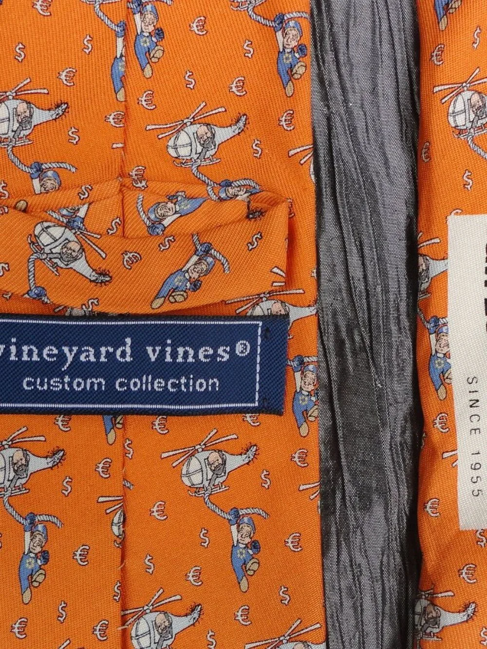Vineyard Vines Custom Collection 100% silk designer neck tie Van Eck Global